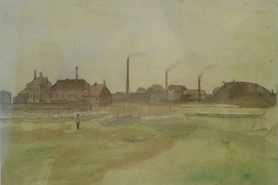 Kokerei im Borinage, 1879