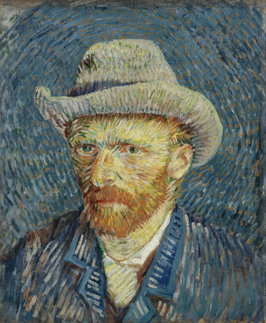 Selbstbildnis mit grauem Filzhut, Paris, 1887