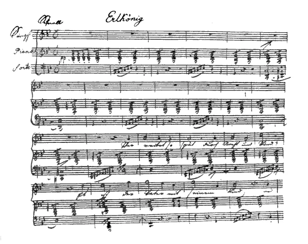 The Erlkönig, in his own hand