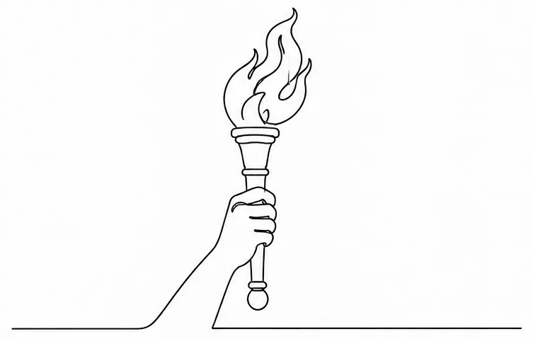 The torch, carried