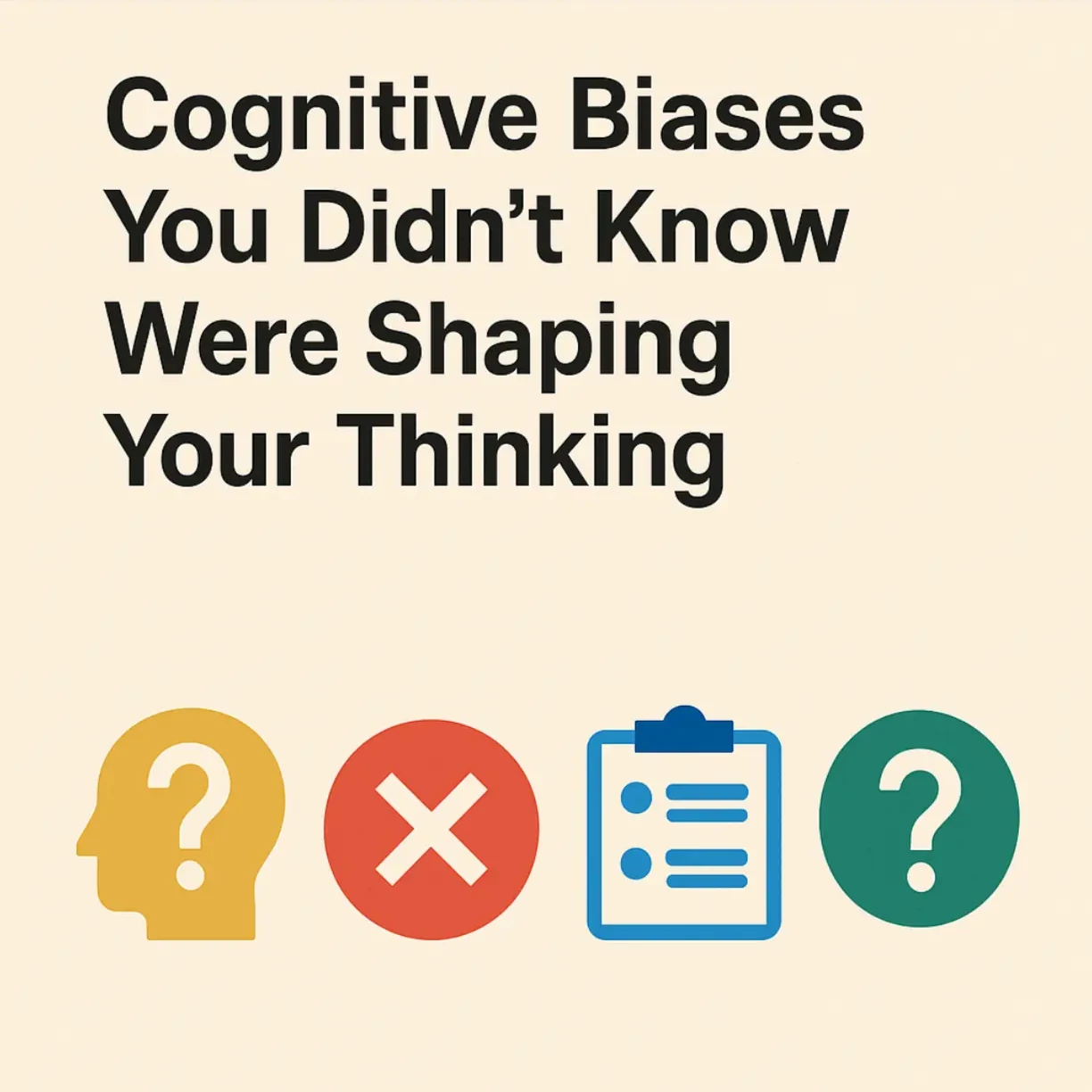 Cover image for Cognitive Biases You Didn’t Know Were Shaping Your Thinking