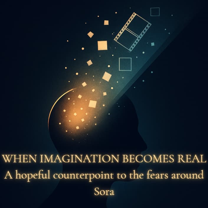 Cover image for When Imagination Becomes Real: A Hopeful Counterpoint to the Fears Around Sora